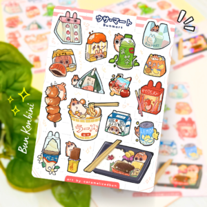 Bun Konbini | Holographic Sticker Sheet