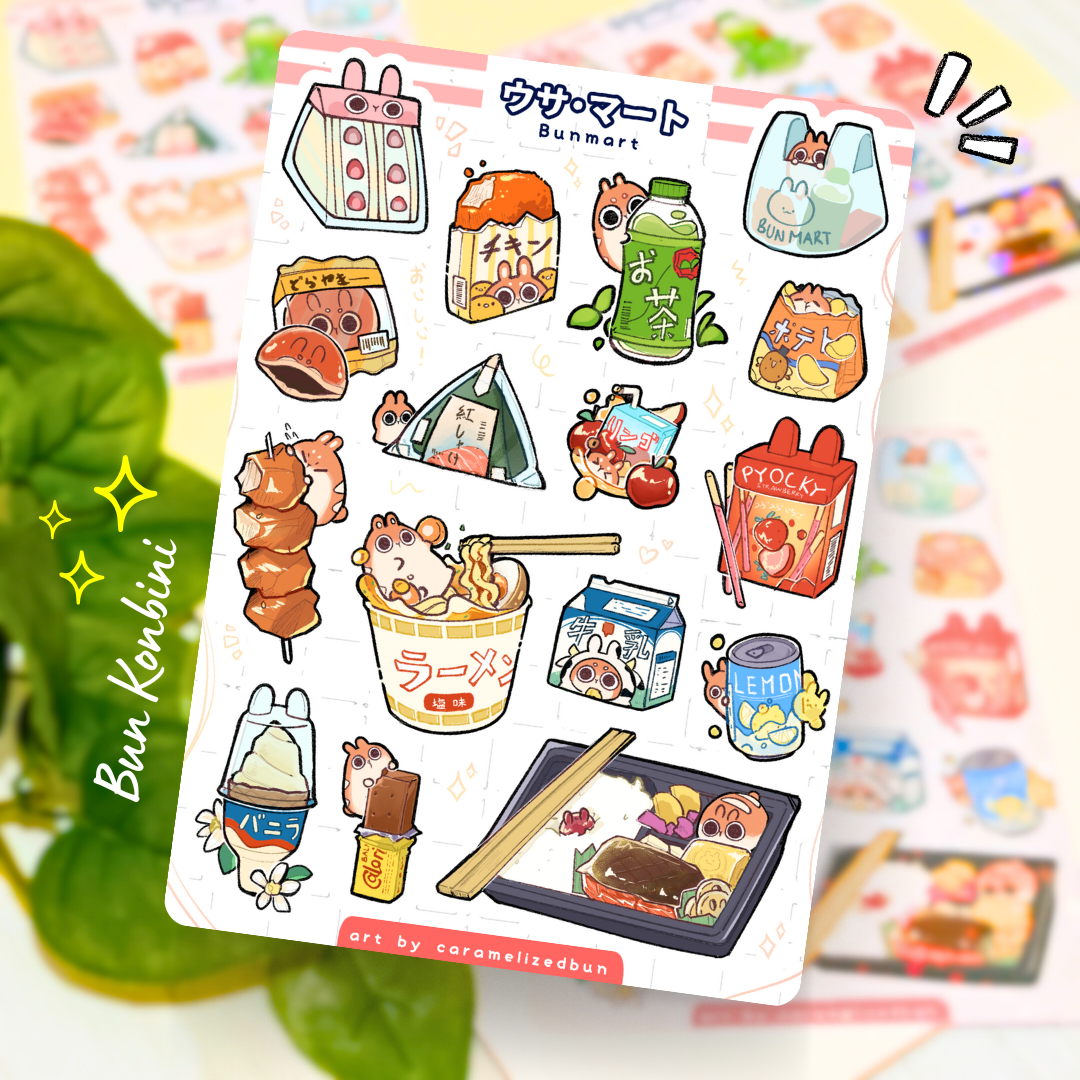 Bun Konbini Sticker Sheet