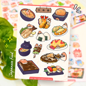 Bun Japanese Food | Holographic Sticker Sheet